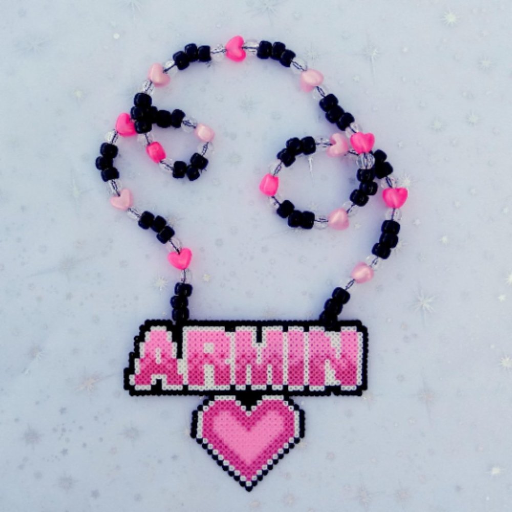 Armin Van Buuren Mini Perler Bead Kandi Necklace